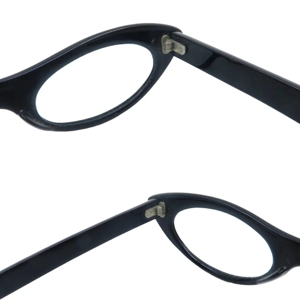 Fabulous 1950’s French Extreme Cateye Eyeglasses in Black, Handmade in France
